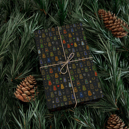 Wrapping Paper, RuneScape Cape Design, Gamer Gift Wrap, Gaming Holiday Decor, Video Game Theme, Geeky Present Wrap