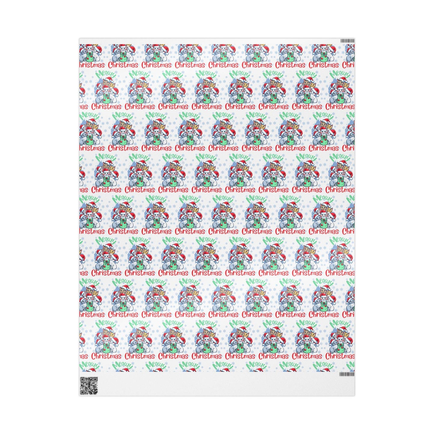 Cat Lover Christmas Wrapping Paper Cute, Holiday Gift Wrap, Unique Present Packaging, Festive Christmas Gift Wrap, Animal Lover Wrapping