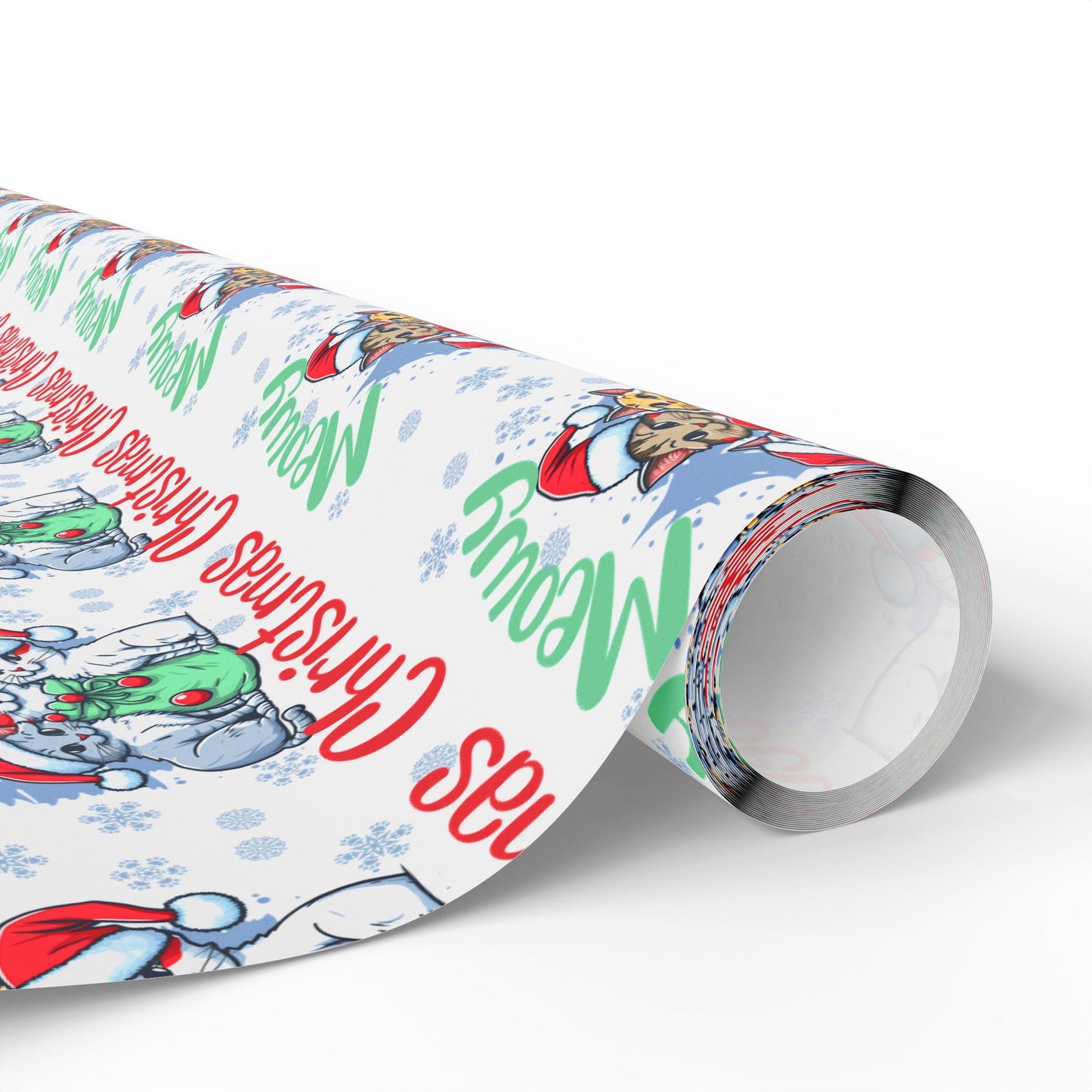 Cat Lover Christmas Wrapping Paper Cute, Holiday Gift Wrap, Unique Present Packaging, Festive Christmas Gift Wrap, Animal Lover Wrapping