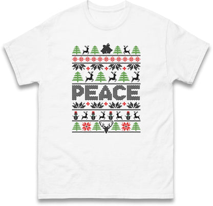 Couples Matching His & Hers Christmas Jumper, Xmas Funny I Come In Peace, Peace Hoodie, Adult Humour Christmas T Shirt