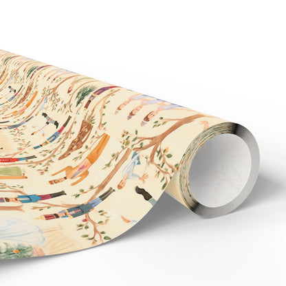 Nutcracker Ballet Wrapping Paper: Ballerinas, Toy Soldiers, Christmas Tree