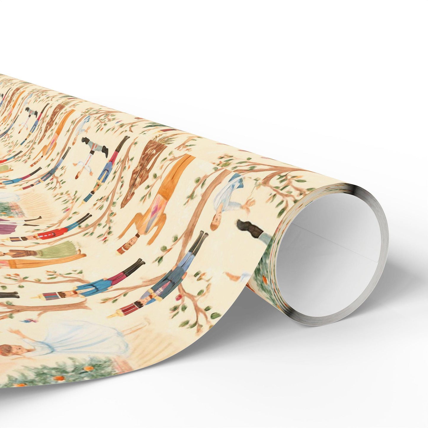 Nutcracker Ballet Wrapping Paper: Ballerinas, Toy Soldiers, Christmas Tree