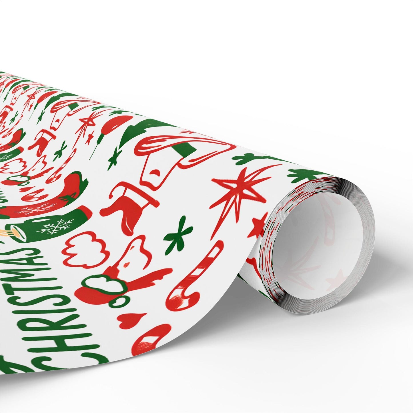 Western Christmas Wrapping Paper - Merry Yeehaw Christmas Gift Wrap, Cowboy Holiday Gift Wrap, Country Western Christmas Decor