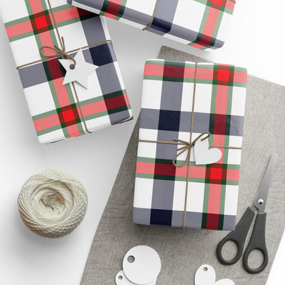 Plaid Wrapping Papers, Vintage Plaid GIFT WRAP, Raulph Lauren Christmas, Rustic Holiday,  Plaid Festive HOLIDAY Paper