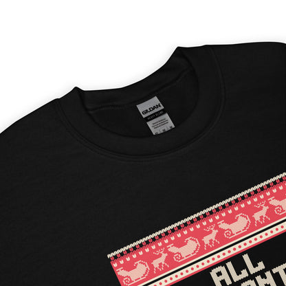All I Want Is Death Christmas Jumper | Funny Dark Humour Xmas | Ugly Holiday Knitwear | Alternative Gothic Party Outfit