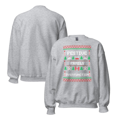 Festive Family Dysfunction Christmas Jumper | Funny Ugly Xmas | Adult Festive Party Top | Secret Santa Gift