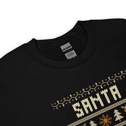 Santa Loves Shots Christmas Jumper | Funny Booze Xmas | Ugly Knitwear for Festive Parties | Secret Santa Drinking Gift