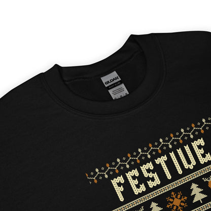 Festive As F**k Christmas Jumper | Rude Funny Ugly Xmas | Adult Humour Knitwear | Secret Santa Party Outfit Gift Idea