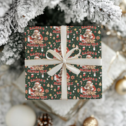 Kids Wrapping Paper, Fanum Tax Meme Christmas Gift Wrap, Kids Funny Wrapping Paper, Brain Rot Gift Idea, Santa Meme, Holiday Gift Wrap