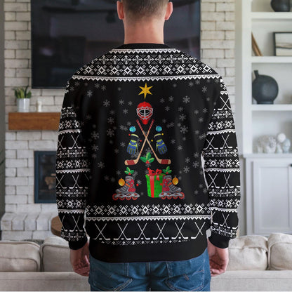 All I Want for Christmas Is Your Two Front Teeth Ugly Christmas Sweater, Funny Hockey Santa Dabbing Sweatshirt, Holiday Party Gift Jumper