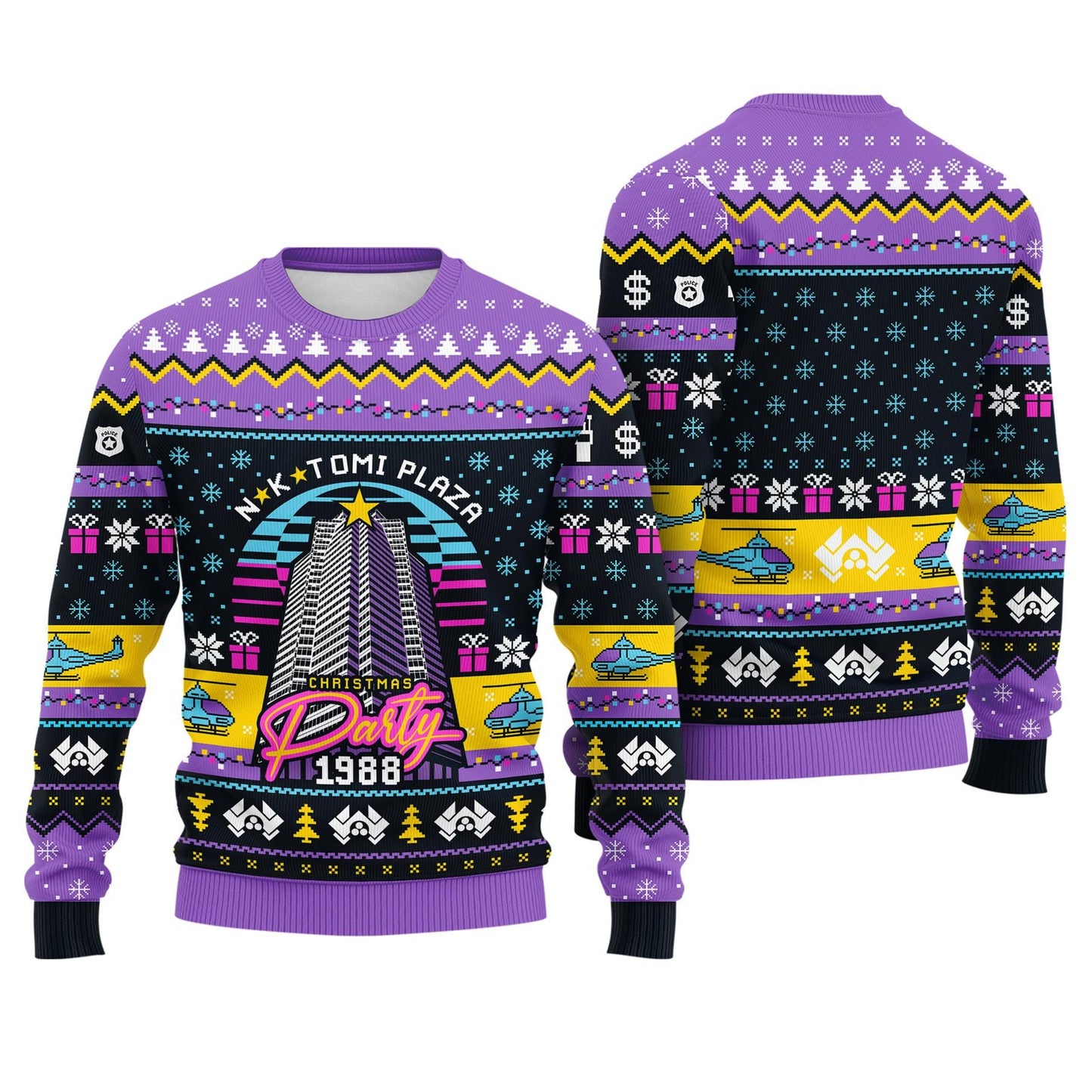 Die Hard Ugly Christmas Sweater, Nakatomi Plaza Christmas Party 1988 Sweatshirt, John Mcclane Ugly Xmas Sweater, Funny Christmas Movie Shirt