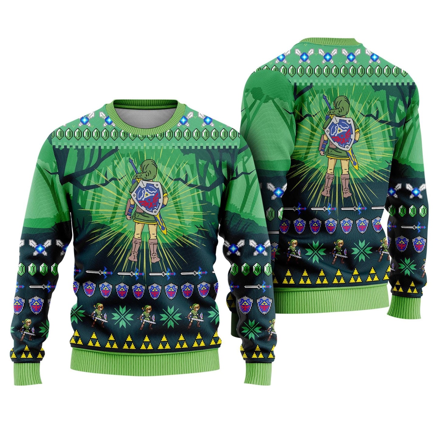 The Legend Of Zelda Ugly Christmas Sweater, The Legend Of Zelda Sweatshirt, Tears Of The Kingdom Sweater, Breath Of The Wild Xmas Sweater