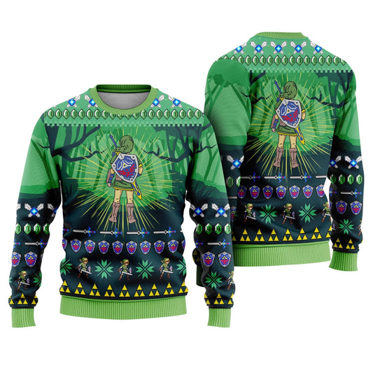 The Legend Of Zelda Ugly Christmas Sweater, The Legend Of Zelda Sweatshirt, Tears Of The Kingdom Sweater, Breath Of The Wild Xmas Sweater