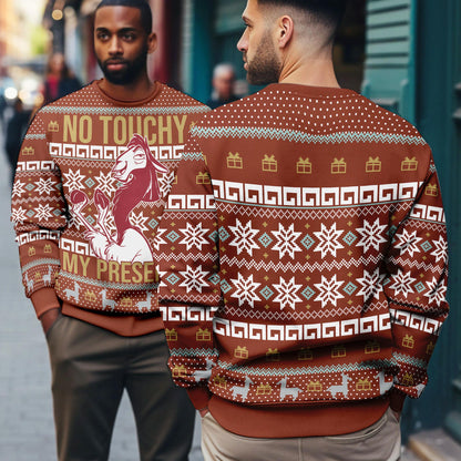No Touchy My Presents The Emperor’s New Groove Ugly Sweater, Emperor's New Groove Ugly Christmas Tee, Christmas Party Gifts 2025 Sweatshirt
