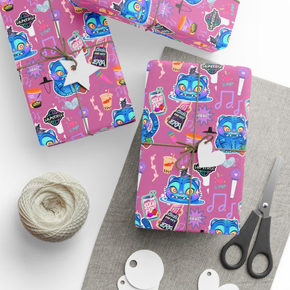 Kpop Demon Hunters | Derpy Tiger | Huntrix | Vibrant Wrapping Paper for Christmas, Fun Gift Wrap, Birthday, Holiday, Unique Present