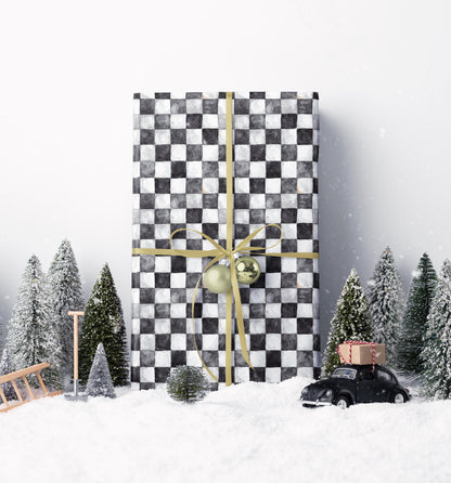 Game Night Chess Wrapping Paper Checkmate Gift Wrap Sheets for Strategy Fans and Brainy Presents #7