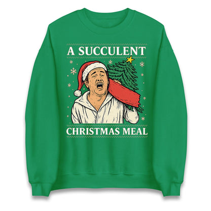 A Succulent Christmas Meal Funny Ugly Christmas Jumper, Xmas Funny , Democracy Menifest Xmas Hoodie