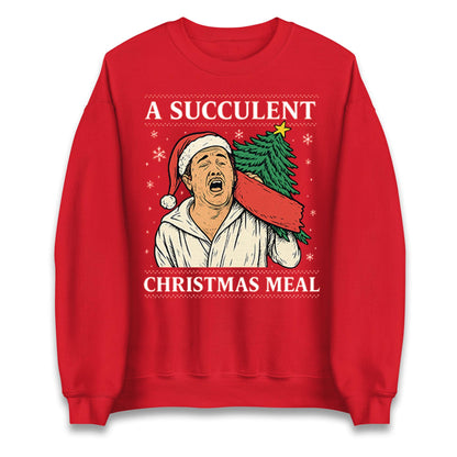 A Succulent Christmas Meal Funny Ugly Christmas Jumper, Xmas Funny , Democracy Menifest Xmas Hoodie