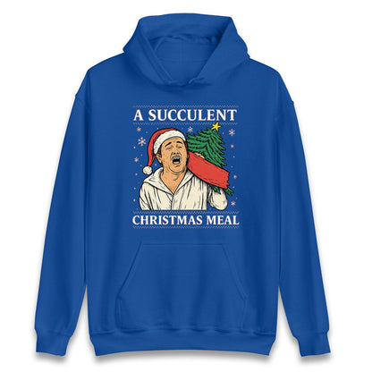 A Succulent Christmas Meal Funny Ugly Christmas Jumper, Xmas Funny , Democracy Menifest Xmas Hoodie