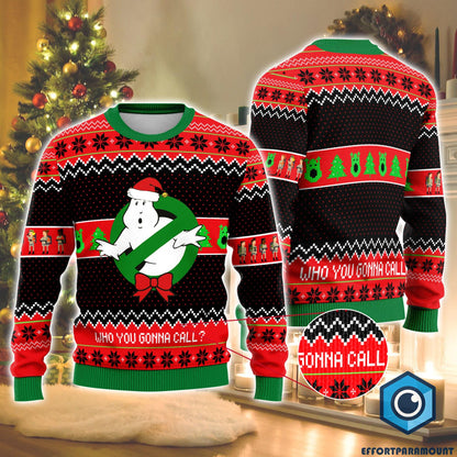 Ghostbusters Ugly Christmas Sweater, Ghostbusters Christmas Sweatshirt, Gift for Fan, Christmas Gifts
