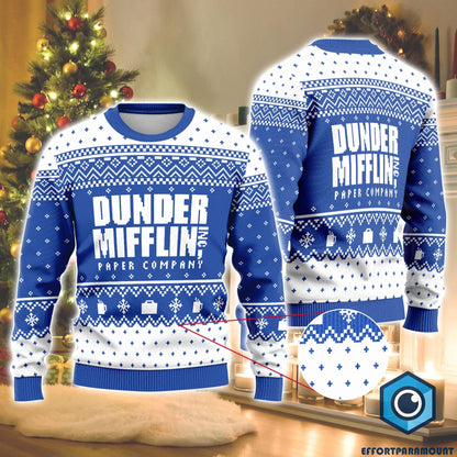 The Office Dunder Mifflin Ugly Christmas Sweater, The Office Christmas Sweatshirt, Michael Scott Ugly Xmas Sweater,Christmas Holiday Sweater