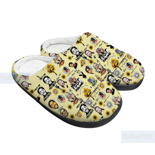 Post Malone Music 3D All Over Printed Slippers, Rapper, Custom Rubber Slippers, Winter Slippers, Lightweight Rubber Sole, Cotton Slipper