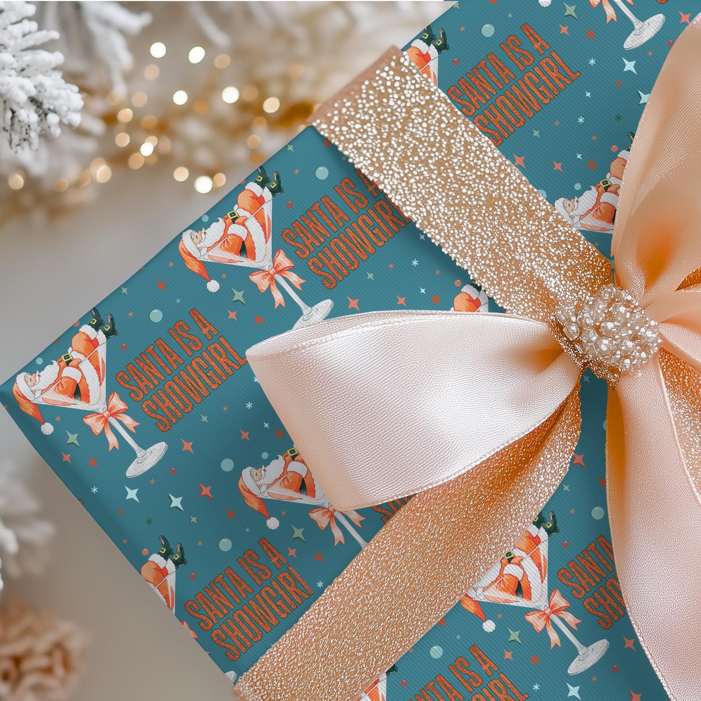 Showgirl Gift Wrapping Papers - Christmas Gift Wrap - Xmas Showgirl Holiday Gift, Tswift Gift Idea
