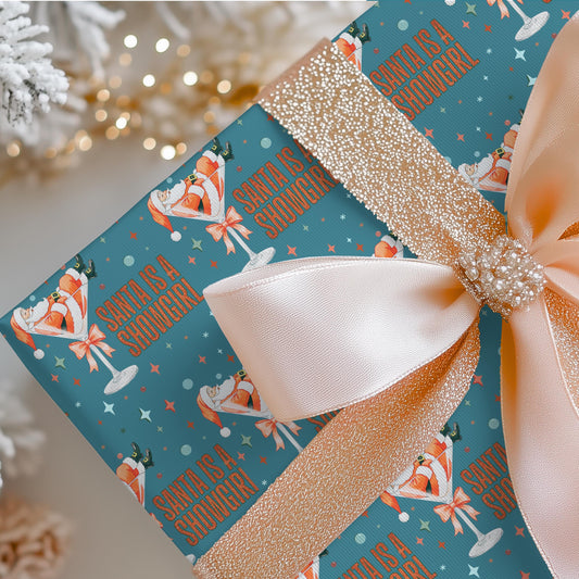 Showgirl Gift Wrapping Papers - Christmas Gift Wrap - Xmas Showgirl Holiday Gift, Tswift Gift Idea