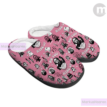 Personalized Halloween No You Hang Up 3D All Over Print Slipper, Custom Rubber Slipper, Winter Slipper, Cotton Slipper, Christmas Slipper