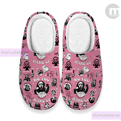 Personalized Halloween No You Hang Up 3D All Over Print Slipper, Custom Rubber Slipper, Winter Slipper, Cotton Slipper, Christmas Slipper
