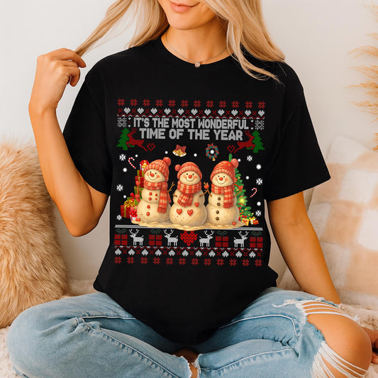 Ugly It's the Most Wonderful Time of the Year Sweatshirt, Merry Christmas Shirt, Holiday , Vintage Cozy Tis The Season Christmas