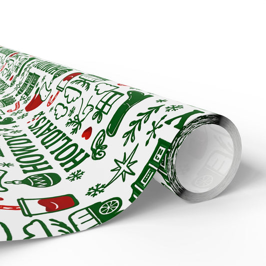 Western Christmas Wrapping Paper: Howdy Holidays Cowboy Gift Wrap