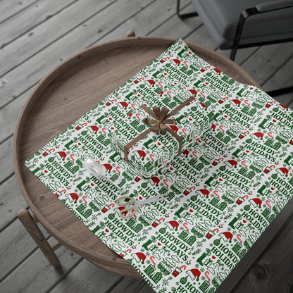 Western Christmas Wrapping Paper: Howdy Holidays Cowboy Gift Wrap