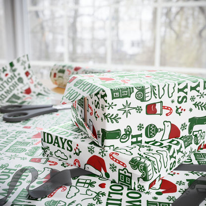 Western Christmas Wrapping Paper: Howdy Holidays Cowboy Gift Wrap