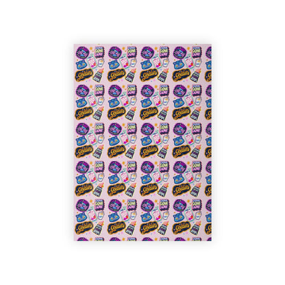 Kpop Huntrix Gift Wrap: Colorful Artsy Wrapping Paper Roll