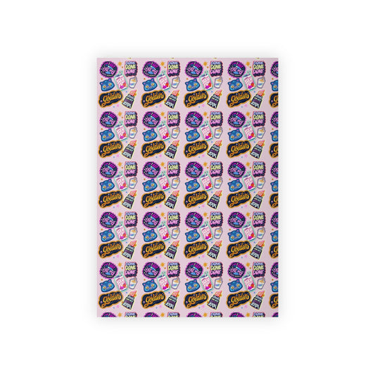 Kpop Huntrix Gift Wrap: Colorful Artsy Wrapping Paper Roll