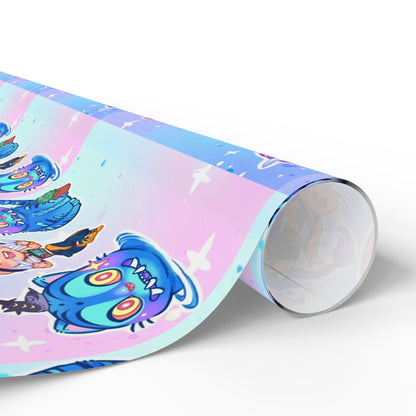 Kpop Demon Hunters | Huntrix and Derpy | Christmas Wrapping Papers, Tiger Design, Holiday Gift Wrap, Gift Wrap, Derpy Tiger Gift Wrap