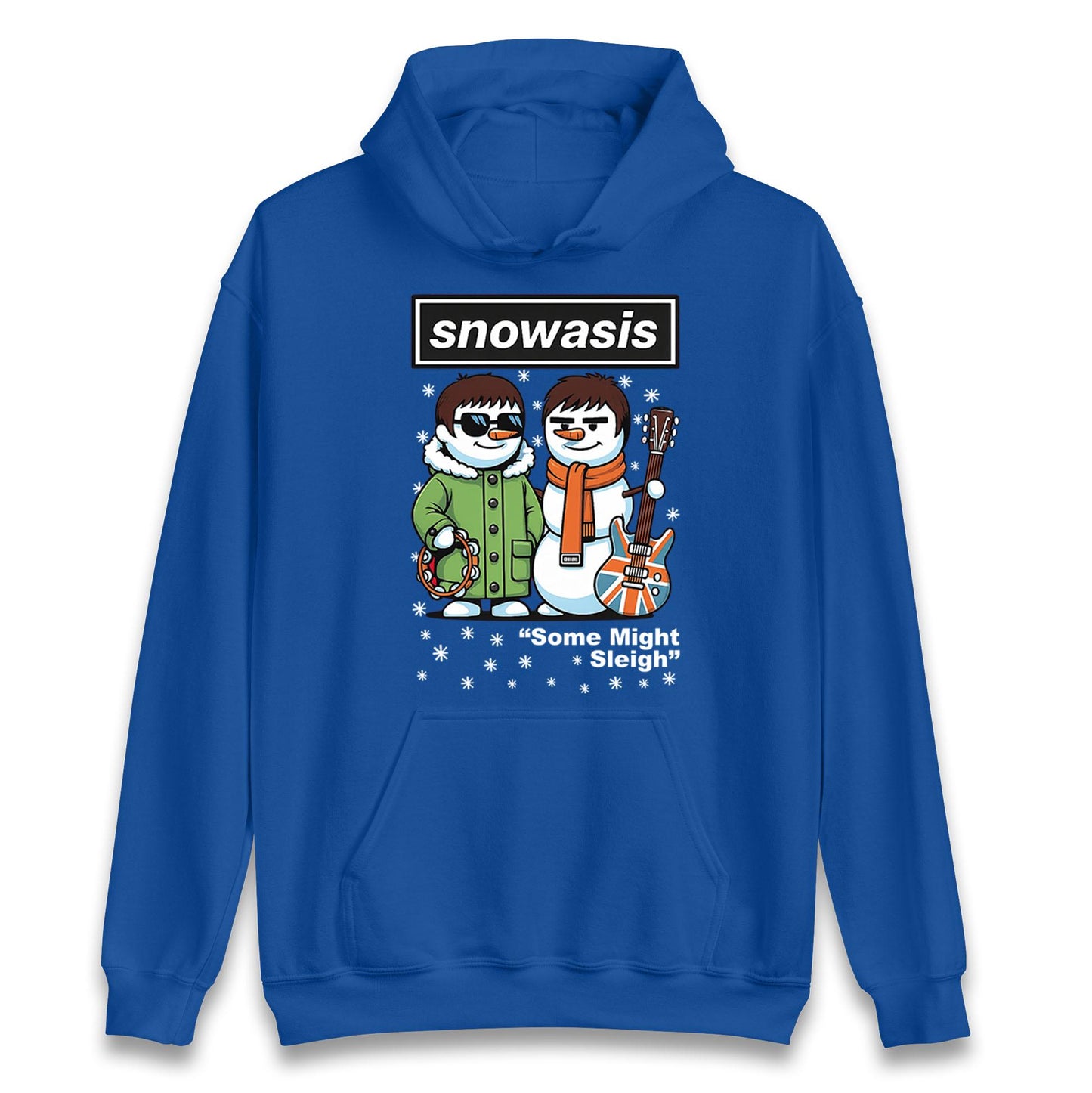 Snowasis Some Might Sleigh Christmas Jumper, Funny xmas Music Band Spoof Hoodie, Music Lovers Christmas T shirt, Snowman Singers Band Top