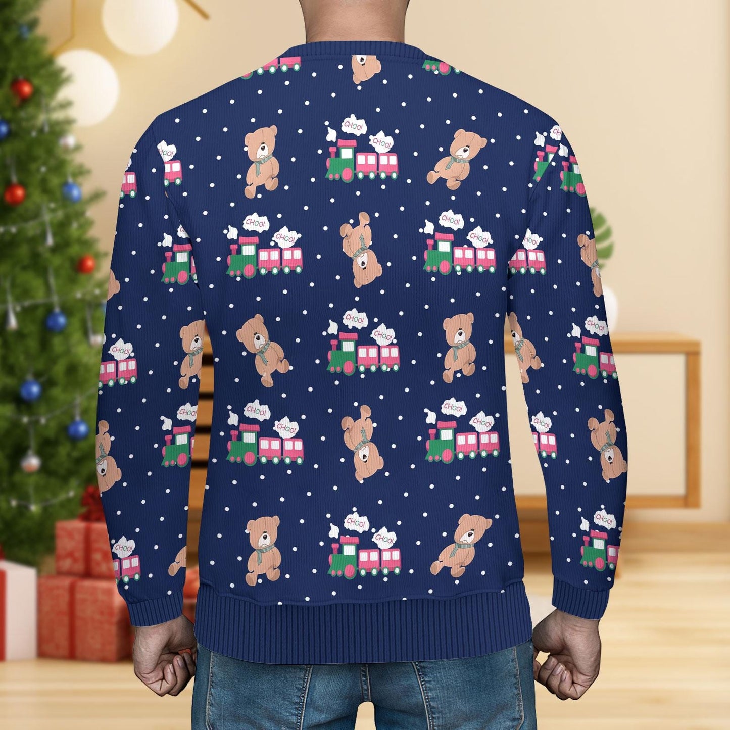 Rumi Choo Choo Christmas Ugly Sweater, Rumi Bears Women Sweater, Kpop Anime Men Sweater, Fun Animals Holiday Sweater, Christmas Gift