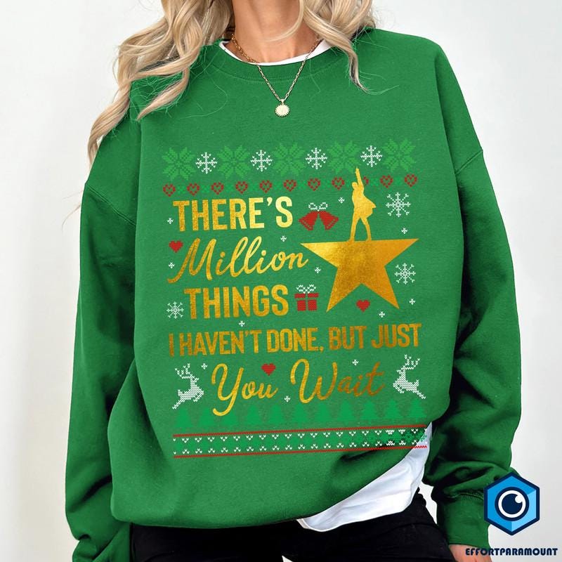 Hamilton Musical Ugly Christmas Shirt, Alexander Hamilton Sweatshirt, Hamilton Musical Holiday Christmas Ugly Sweater, Christmas Xmas Gifts