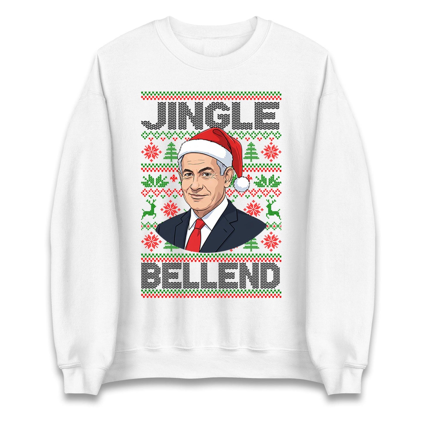 Netanyahu Christmas Jumper, Ugly rude Xmas Sweatshirt, Funny Christmas jumper, Xmas Rude Hoodie, Christmas Festive T Shirt