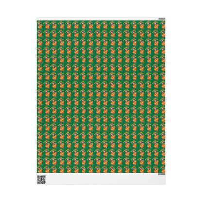 Funny F-Caw-F Chicken Christmas Wrapping Paper Holiday Gift Wrap Gag Gift Wrap Seasonal Gift Wrap