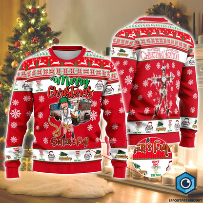 Cousin Eddie Merry Christmas Shitter's Full Sweater, National Lampoon's Christmas Vacation Ugly Christmas Sweater, Funny Christmas Movie