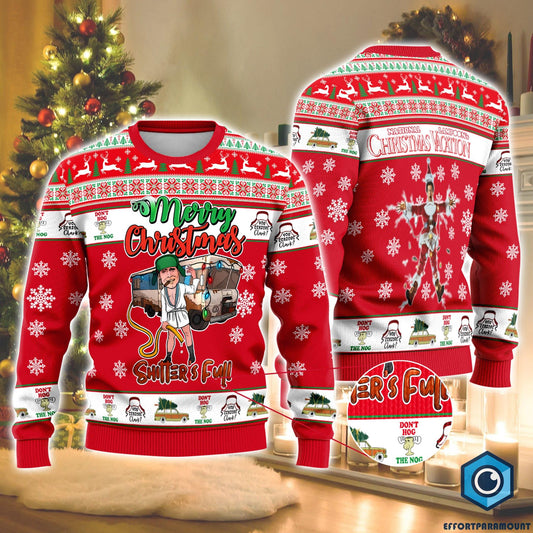 Cousin Eddie Merry Christmas Shitter's Full Sweater, National Lampoon's Christmas Vacation Ugly Christmas Sweater, Funny Christmas Movie