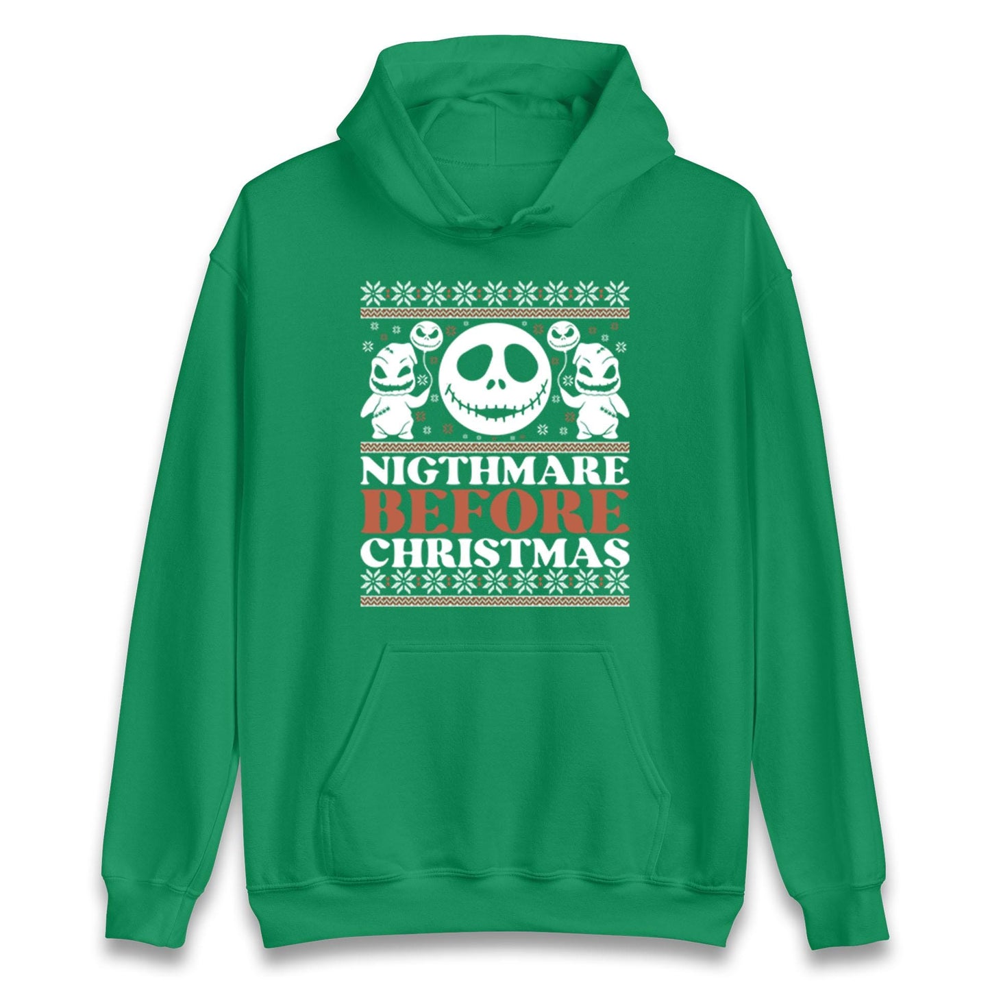 Nightmare Before Christmas Jumper, Halloween Xmas Tee, Jack Skellington Funny Holiday Top, Spooky Festive Gift Unisex Sweatshirt