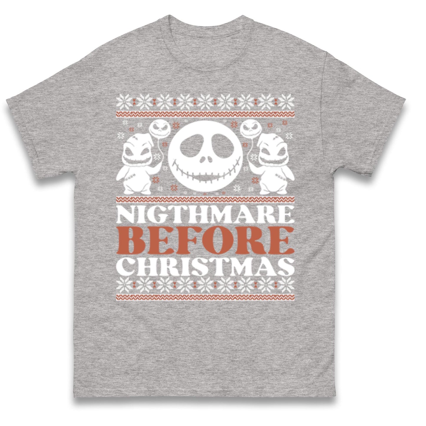 Nightmare Before Christmas Jumper, Halloween Xmas Tee, Jack Skellington Funny Holiday Top, Spooky Festive Gift Unisex Sweatshirt