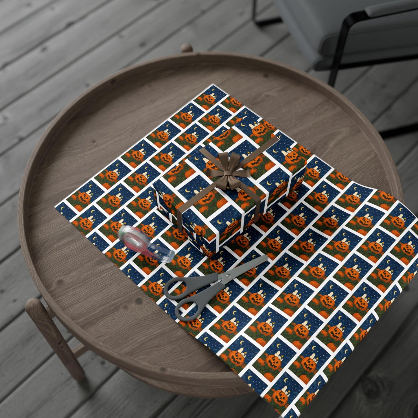 The Great Pumpkin Peanuts Snoopy Woodstock Wrapping Paper, Christmas Halloween Gift Wrap, Holiday Present, Funny Cute Gift Wrap Sheets Book