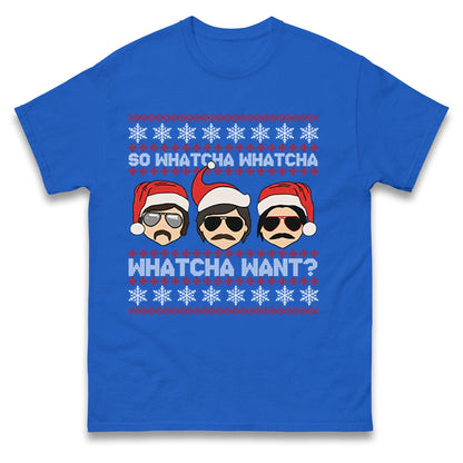 Funny Whatcha Want Christmas Jumper, Cool Retro Xmas Hoodie, Funky Holiday Party T Shirt, Humorous Festive Gift Sweatshirt