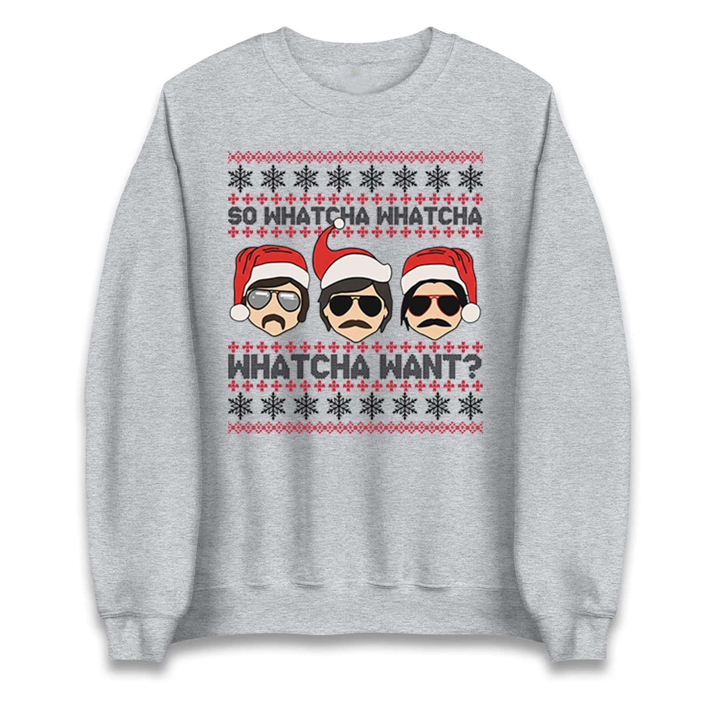 Funny Whatcha Want Christmas Jumper, Cool Retro Xmas Hoodie, Funky Holiday Party T Shirt, Humorous Festive Gift Sweatshirt