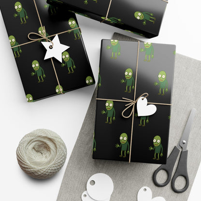 Wrapping Paper, Salad Fingers Rusty Spoons Character Design, Funny Gift Wrap for Holidays, Birthdays, Halloween - Alternative: Gift Paper